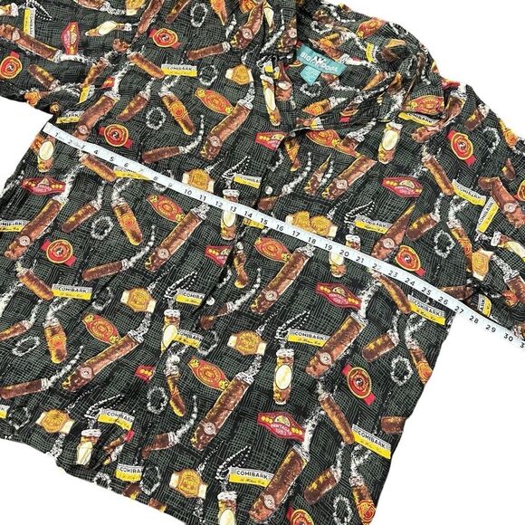 Big Dogs Short Sleeve Button Shirt Cigars Pawtagas Cohibark Perro Muttecristo 2X - Picture 5 of 7